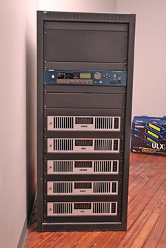Sound system equipment rack
